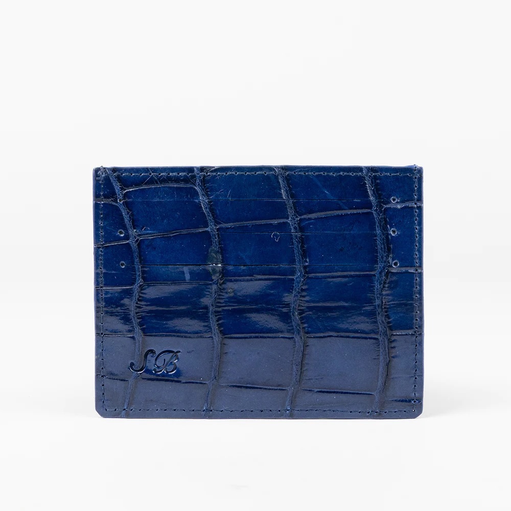 295. NWT WOMENS SHERRILL & BROTHERS VALERIA GENUINE CROCODILE CREDIT CARD HOL…